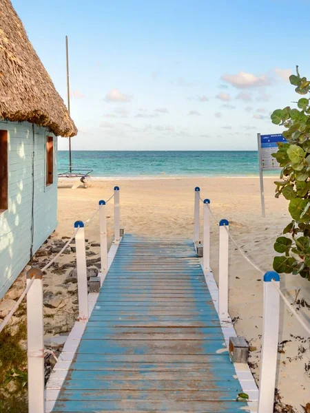 Ingresso Lungomare Cubano Arrivo Spiaggia — Foto Stock