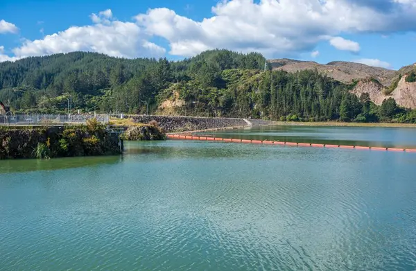 Klidné Jezero Matahina Zátoce Hojnosti Nový Zéland — Stock fotografie