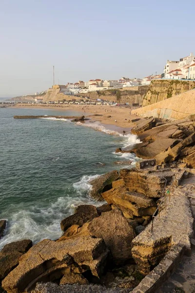 葡萄牙埃里切拉天际线的海岸景观 — 图库照片