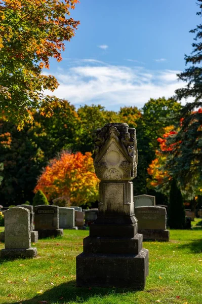 Cemitério Beechwood Cemitério Nacional Canadá Durante Cores Temporada Outono — Fotografia de Stock