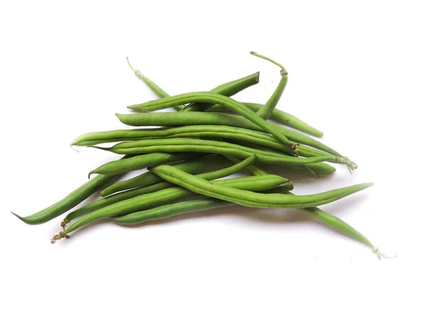 French Beans Young Unripe Fruits Various Cultivars Common Bean French — Stock Photo, Image