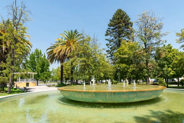 Fontanna Centrum Parku Miejskiego Ponte Sor Portalegre Portugalia — Zdjęcie stockowe