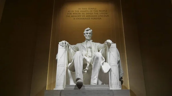 Интерьер Мемориала Линкольна Вашингтоне Сша — стоковое фото