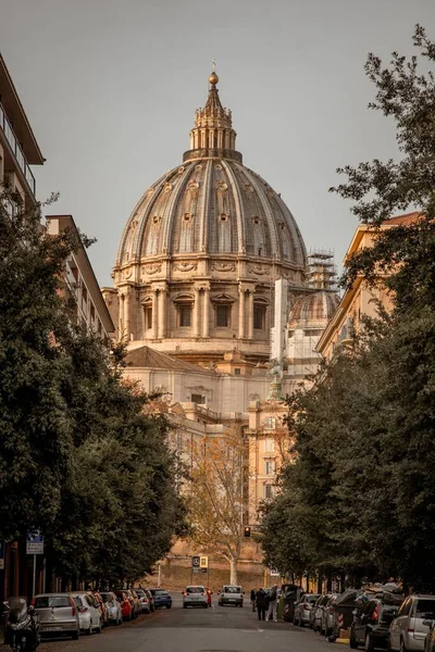 Aziz Peter Katedrali Nin Yanında Ağaçlar Var — Stok fotoğraf
