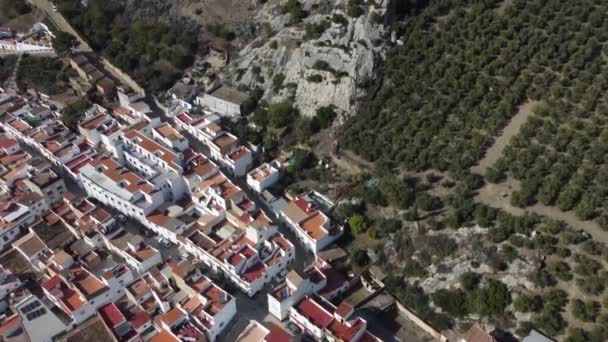 Вид Воздуха Город Эль Боске Сельских Горах Кадис Андалусия Южная — стоковое видео