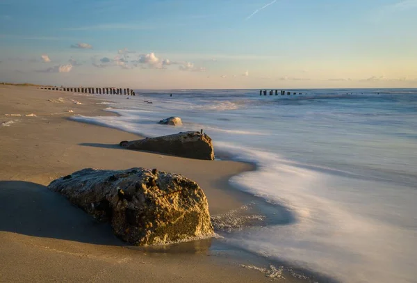 Hermoso Amanecer Carolina Beach Carolina Del Norte —  Fotos de Stock