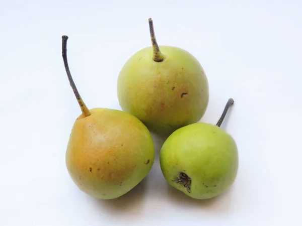 stock image A variety of pear found in India called Nag phal or Babughosa in local language. It is sometimes called as Indian pear. It is sweet in taste and soft