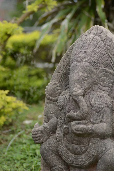 Een Ganesha Stenig Standbeeld Tuin Thailand — Stockfoto