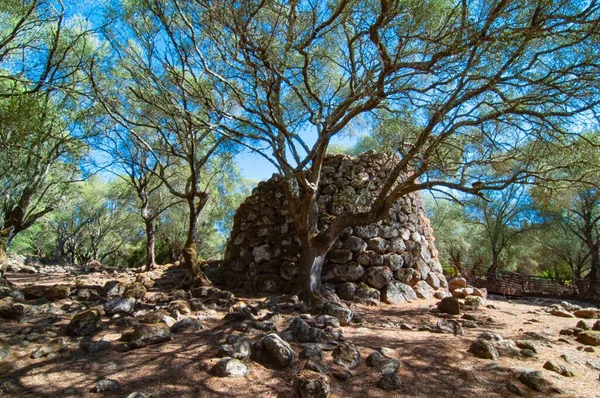 Καλοκαίρι 2022 Αρχαιολογικό Santuario Nuragico Santa Cristina Sardinia Italy — Φωτογραφία Αρχείου