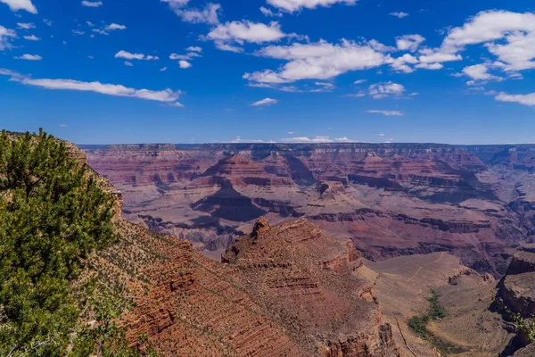 Eine Luftaufnahme Des Grand Canyon Nationalparks Vom South Rim Trail — Stockfoto