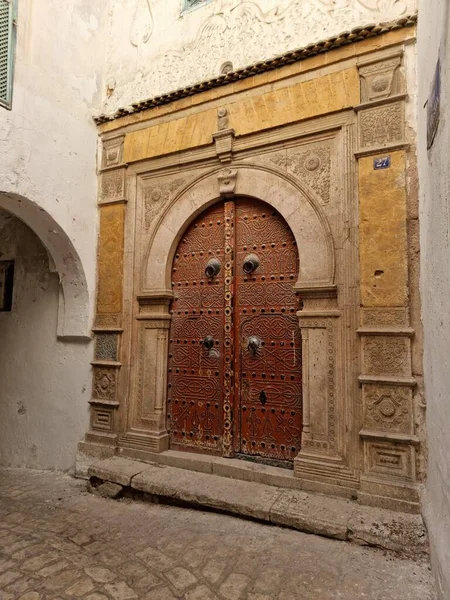 Dörren Till Dar Balma Ingången Till Ett Gammalt Palats Medina — Stockfoto