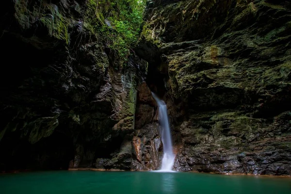 Een Landschap Van Slap Kozjak Natuurreservaat Waterval Ladra Slovenië — Stockfoto
