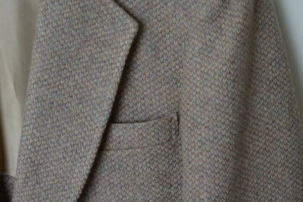 Primer Plano Una Chaqueta Tweed — Foto de Stock