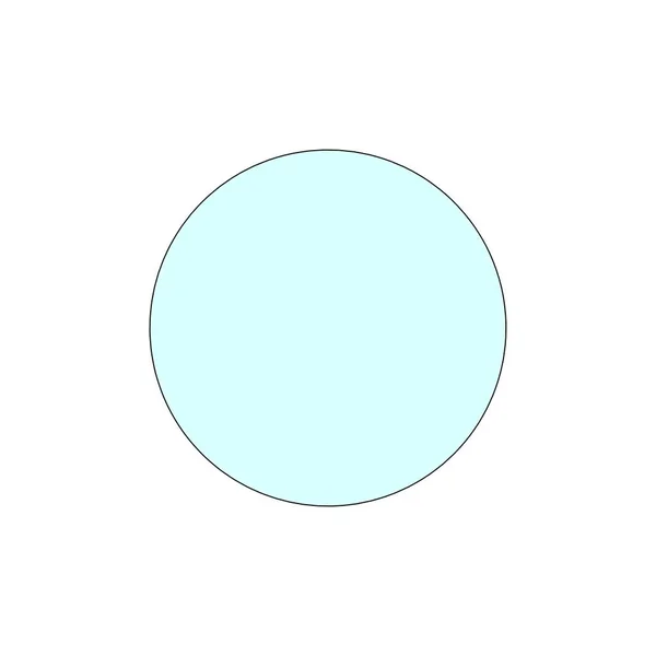 Contorno Forma Círculo Geométrico Con Relleno Azul — Foto de Stock