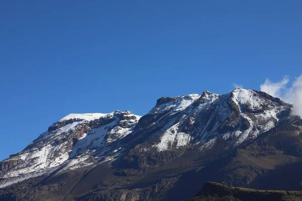 Eine Nahaufnahme Der Hochlandlandschaft Einem Sonnigen Tag Ticlio Peru — Stockfoto