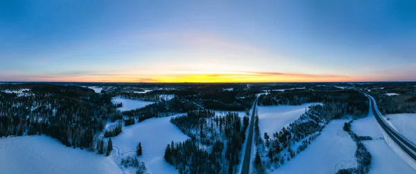 Панорамный Вид Зимней Саги — стоковое фото