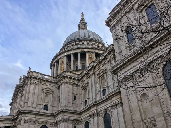Beautiful Side View Paul Cathedral Blue Sky — Stock Photo, Image