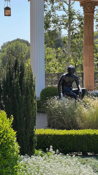 Oud Grieks Standbeeld Getty Villa Malibu Californië — Stockfoto