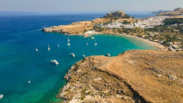 Вид Воздуха Остров Родос Днем Греции — стоковое фото