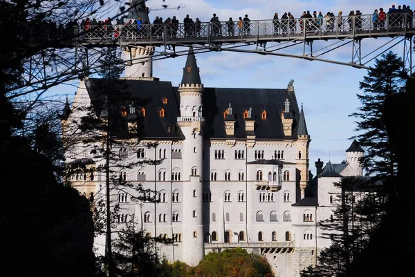 Piękny Widok Zamek Neuschwanstein Schwangau Niemcy — Zdjęcie stockowe