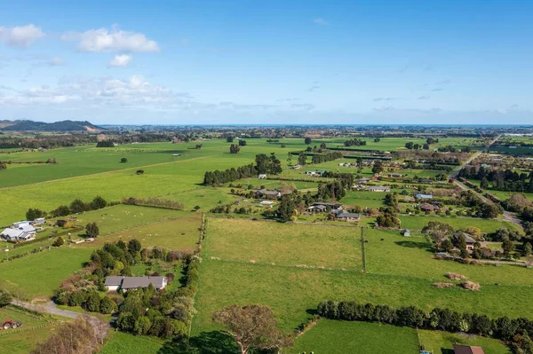 新西兰Horowhenua Levin以东的农村土地和农场 — 图库照片