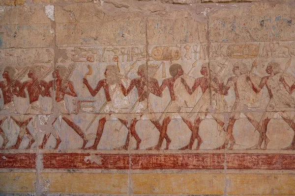 埃及国王谷的历史城墙 — 图库照片