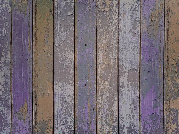 Stara Drewniana Faktura Kolorowymi Deskami — Zdjęcie stockowe