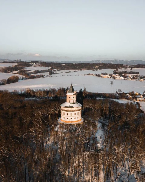 Eine Vertikale Aufnahme Des Schlosses Humprecht Sobotka Tschechien — Stockfoto