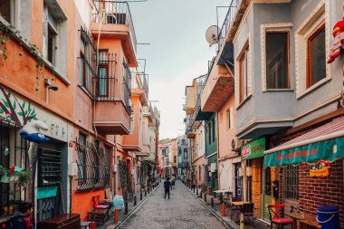 Bu, İstanbul 'un Balat ilçesinde renkli bir cadde.
