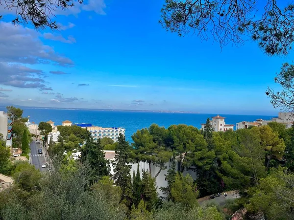 Schöne Aufnahme Der Stadt Palma Auf Der Insel Mallorca Mit — Stockfoto