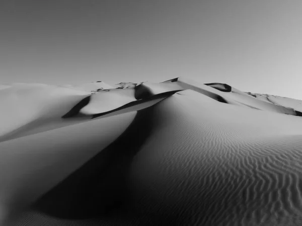 Een Prachtig Grijs Uitzicht Woestijn Voor Achtergronden Wallpapers Gebruiken — Stockfoto