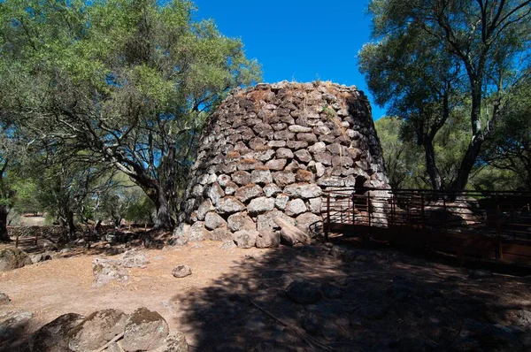 Verano 2022 Arqueológico Santuario Nuragico Santa Cristina Sardinia Italia —  Fotos de Stock