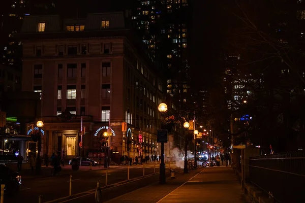 Utcai Fény Belvárosban Toronto Kanada — Stock Fotó