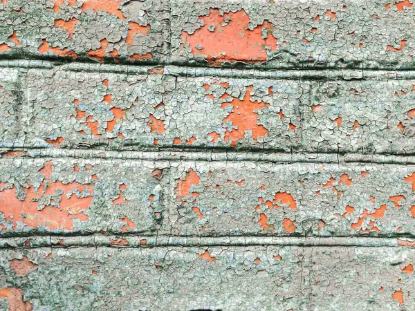 Closeup Old Color Peeling Wall Texture — Stock Photo, Image