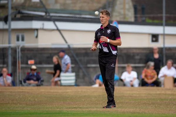 Somerset CCC 'den kriket oyuncusu Max Waller bir maçta