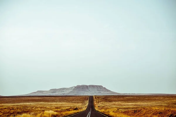 Der Blick Auf Eine Landstraße Mit Klippen Hintergrund Südafrika — Stockfoto