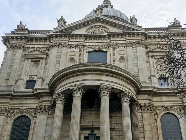 Beautiful Front Facade View Paul Cathedral — Stock Photo, Image