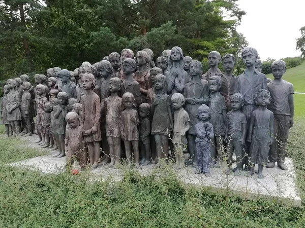 Lidice Memorial Crianças Vítimas Massacre Massa Aldeia Pela Alemanha Nazista — Fotografia de Stock