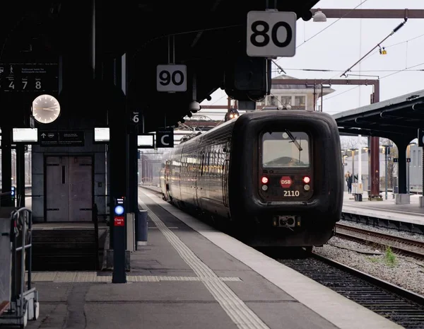 オデンス駅のDsb列車 — ストック写真