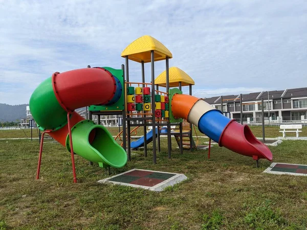 Parco Giochi Bambini Situato Una Zona Residenziale Perak Malesia — Foto Stock
