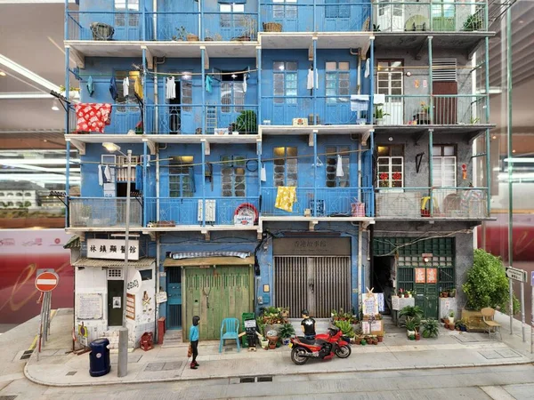 Realistic Miniature Replicating Streets Hong Kong — Stock Photo, Image