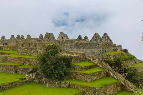 Machu Picchu Nun Peru Daki Hava Görüntüsü — Stok fotoğraf