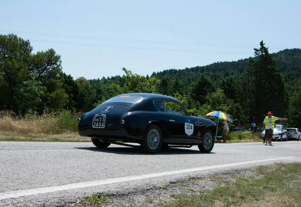 Urbino Itálie Červen 2022 Daina 1951 Starém Závodním Autě Rallye — Stock fotografie