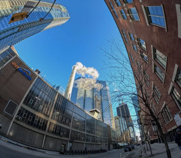 Vue Angle Bas Des Bâtiments Modernes Toronto Canada — Photo