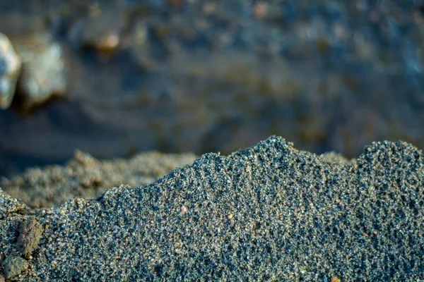 Верхний Вид Песок Реке Мады — стоковое фото