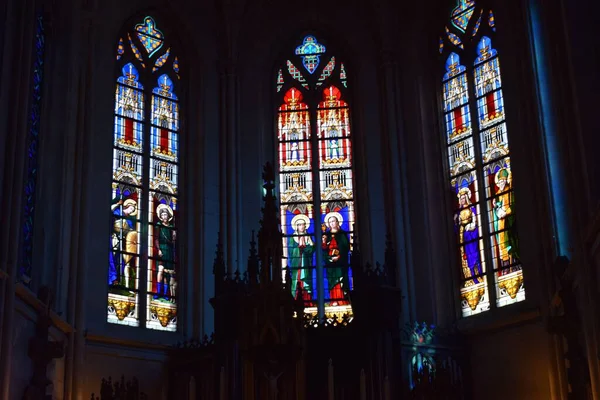 Colorful Glass Mosaic Christ Church — Stock Photo, Image
