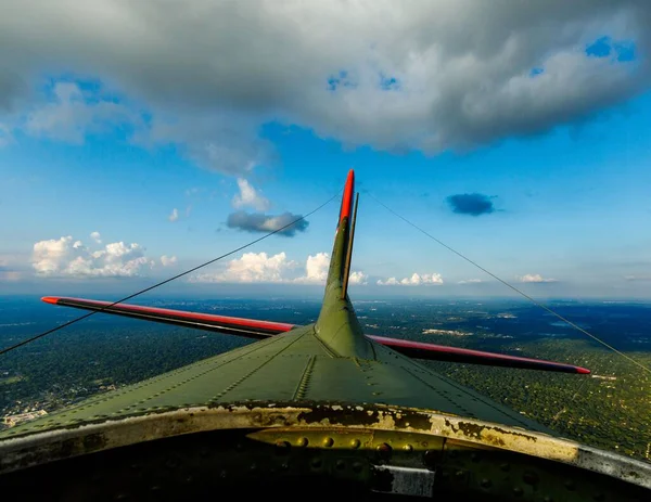 Looking Aft Radio Station Flight 17G Plane — Stock Photo, Image