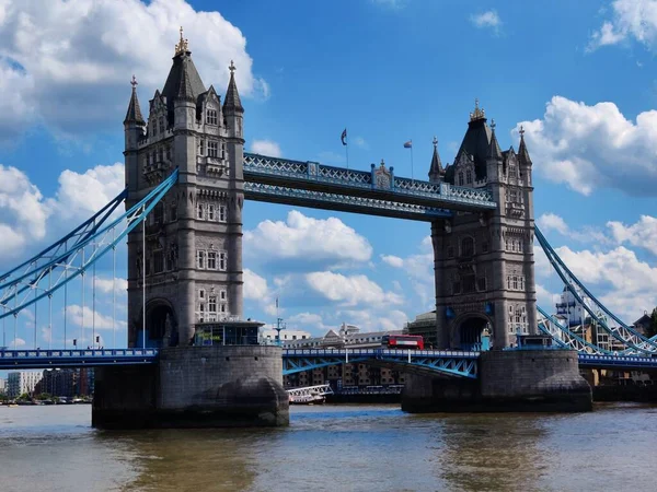 Landskapet Tower Bridge Över Floden Thames — Stockfoto