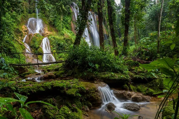 Paysage Cascades Dans Parc Naturel Gran Parque Topes Collantes Cuba — Photo