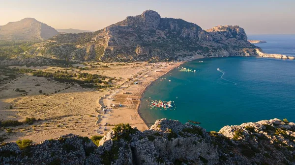 Eine Luftaufnahme Der Insel Rhodos Bei Tag Griechenland — Stockfoto